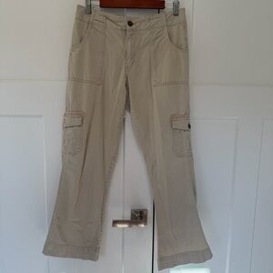 Carhartt Women’s Tan Stone Carpenter Pants Utility Workwear Size 8/30